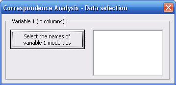 statel correspondence analysis ca excel