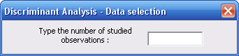 statel discriminant analysis excel