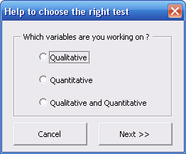 right statistical test