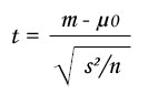 statel mean comparison test formula excel