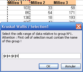 statel kruskal wallis test excel