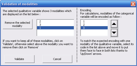 logistic regression statel encoding variable qualitative