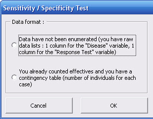 statel sensitivity specificity excel